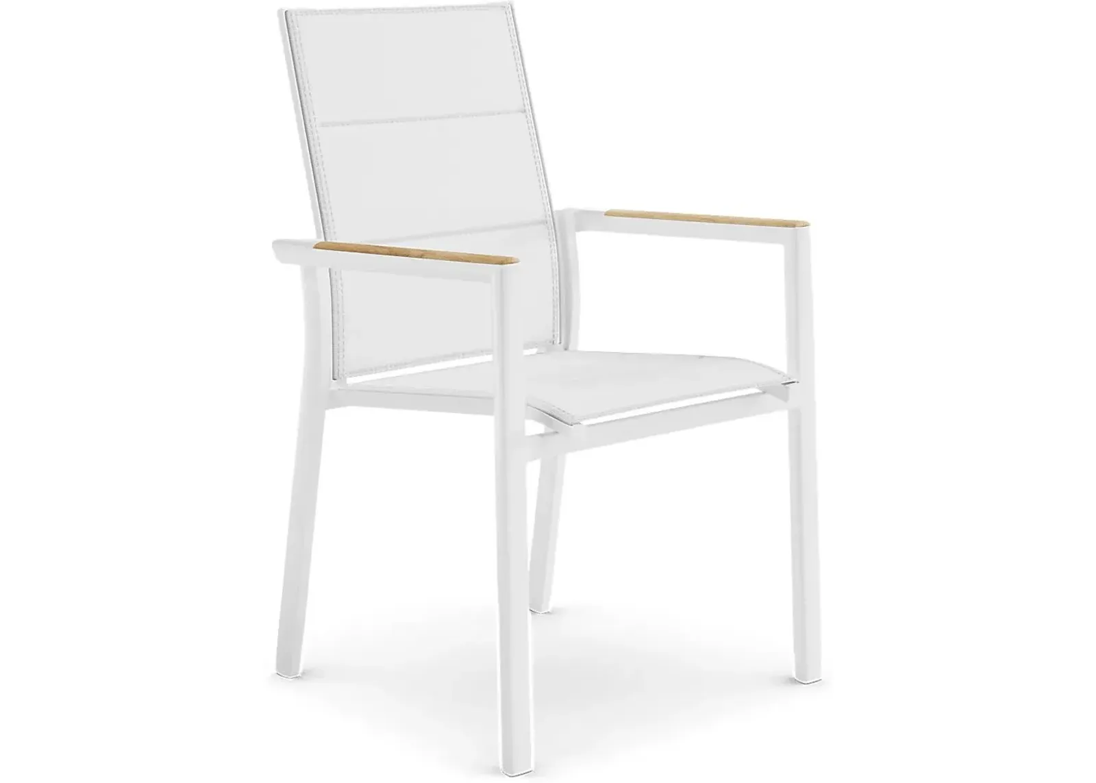 Solana White Outdoor Arm Chair