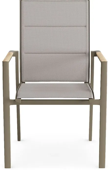 Solana Taupe Outdoor Arm Chair