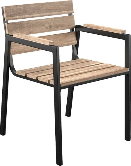 Vermissa Natural Outdoor Arm Chair, Set of 2