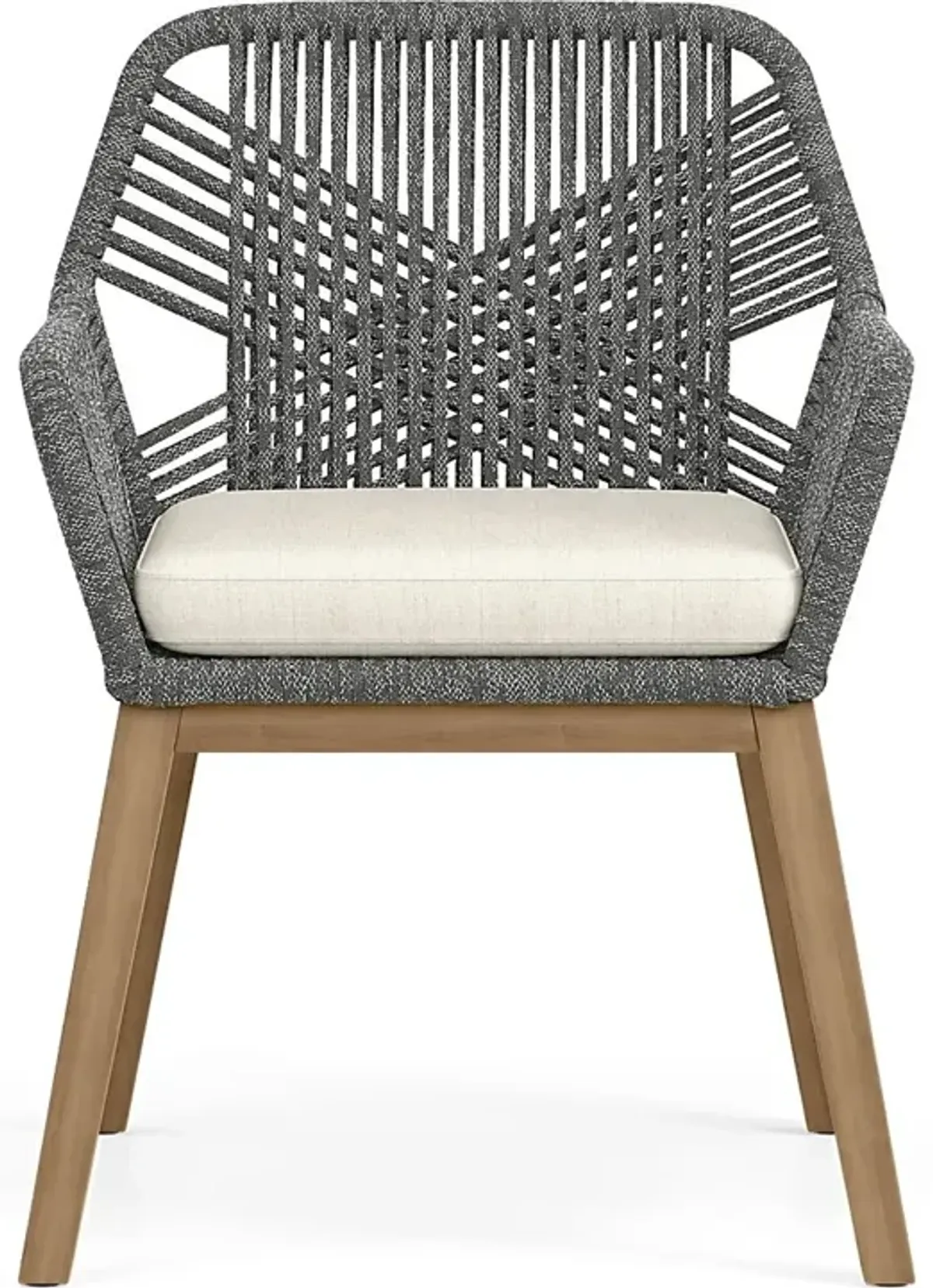 Tessere Gray Outdoor Arm Chair