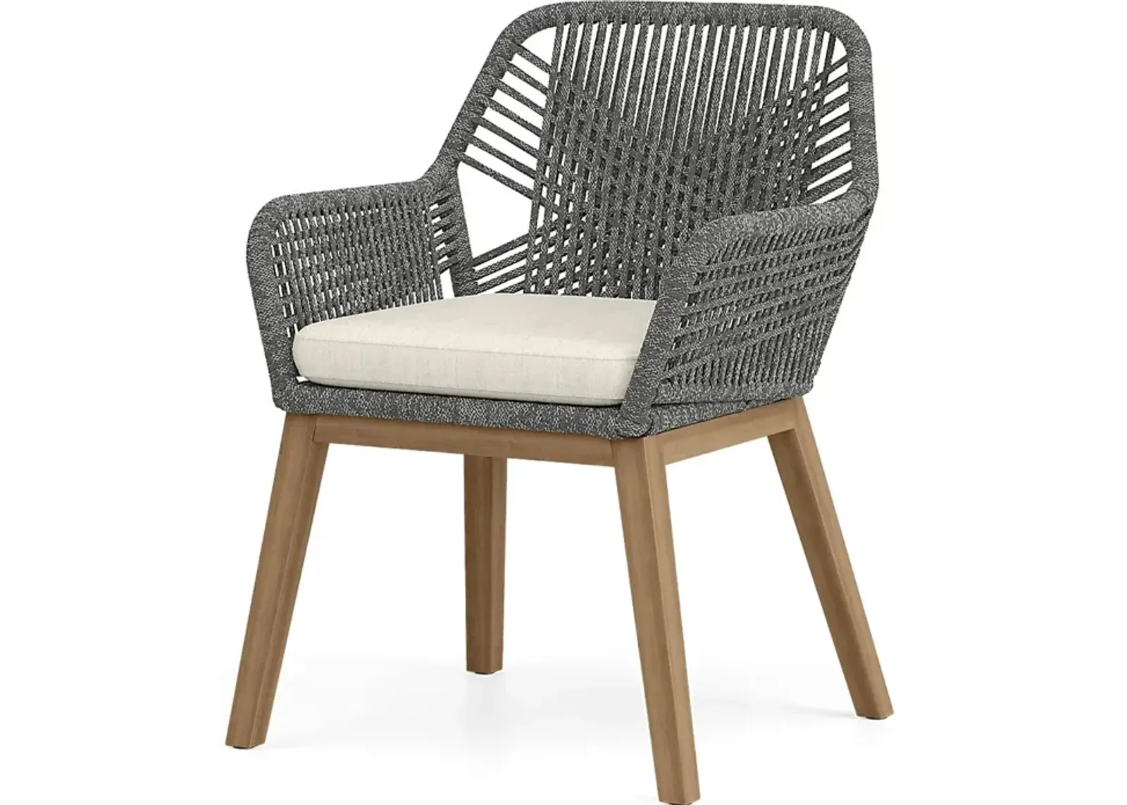 Tessere Gray Outdoor Arm Chair