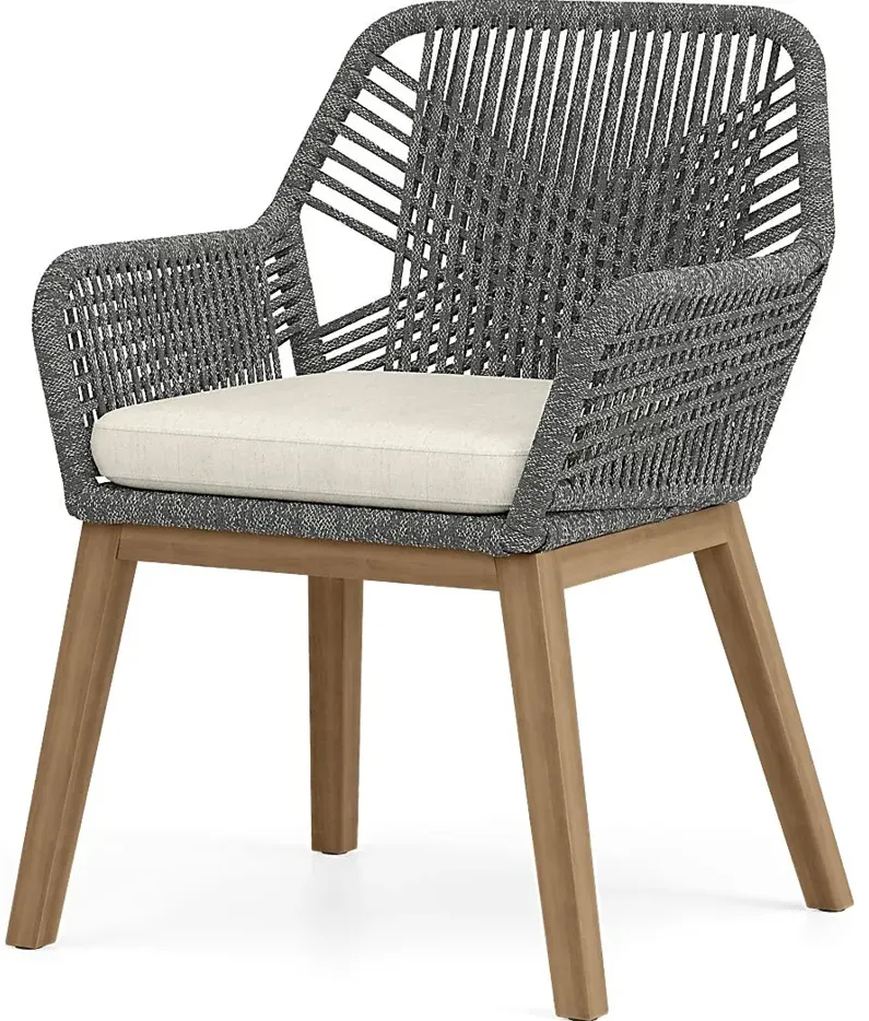 Tessere Gray Outdoor Arm Chair