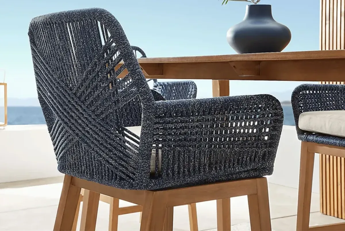 Tessere Blue Outdoor Arm Chair