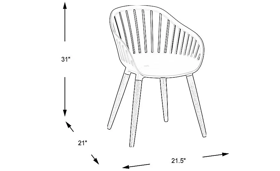 Nassau Green Outdoor Side Chair