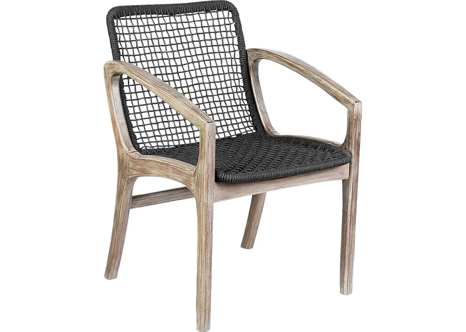 Outdoor Boudinot Black Arm Chair