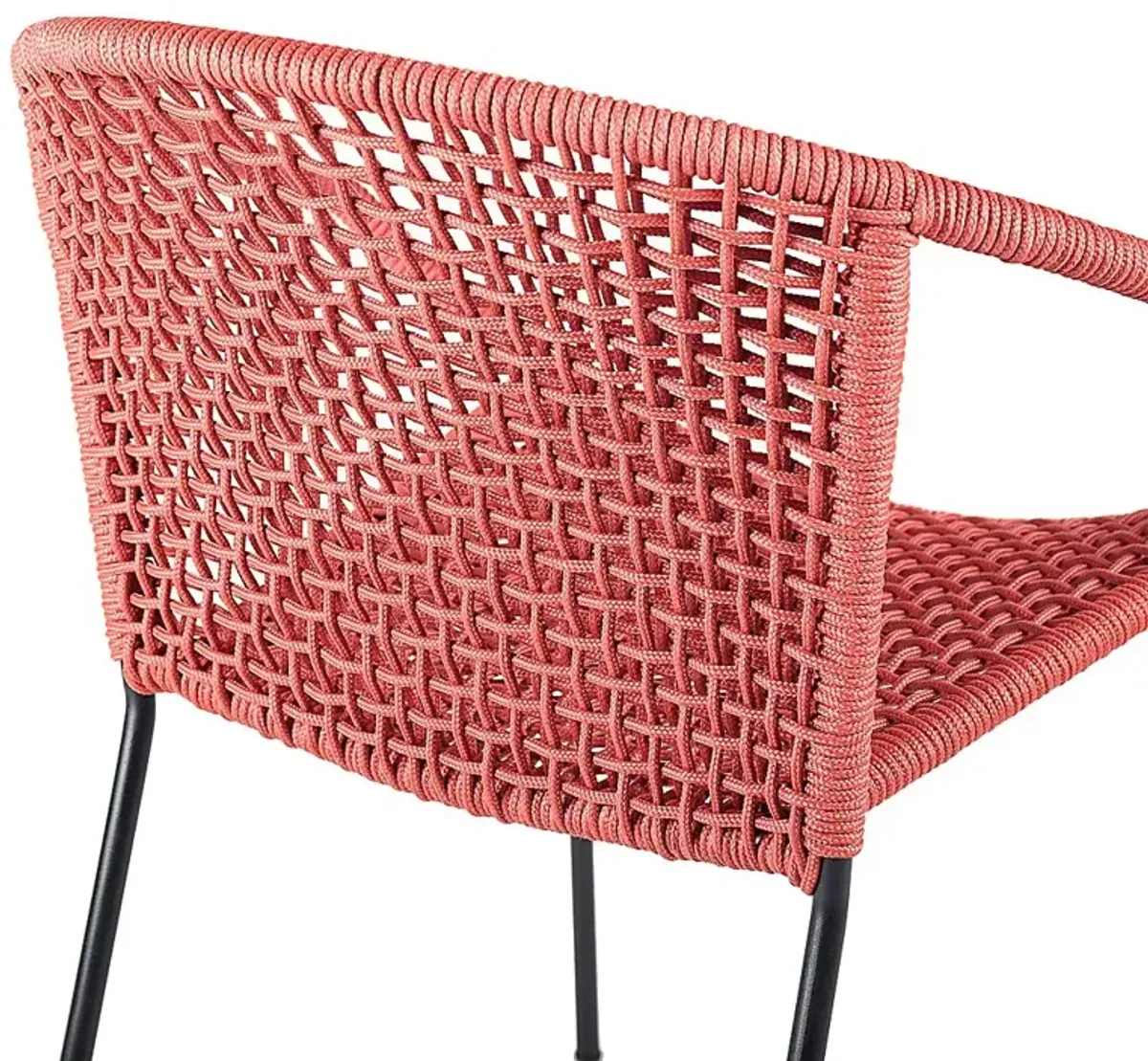 Terela Red Outdoor Arm Chair, Set of 2