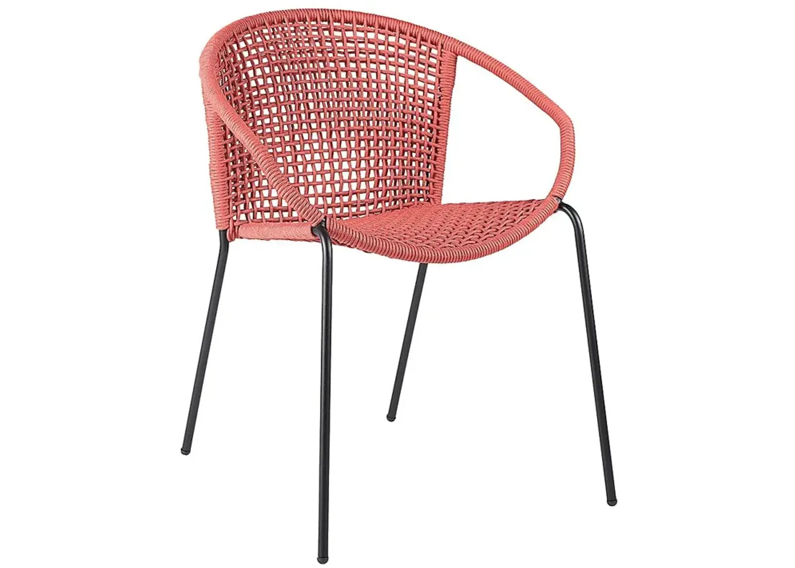 Terela Red Outdoor Arm Chair, Set of 2