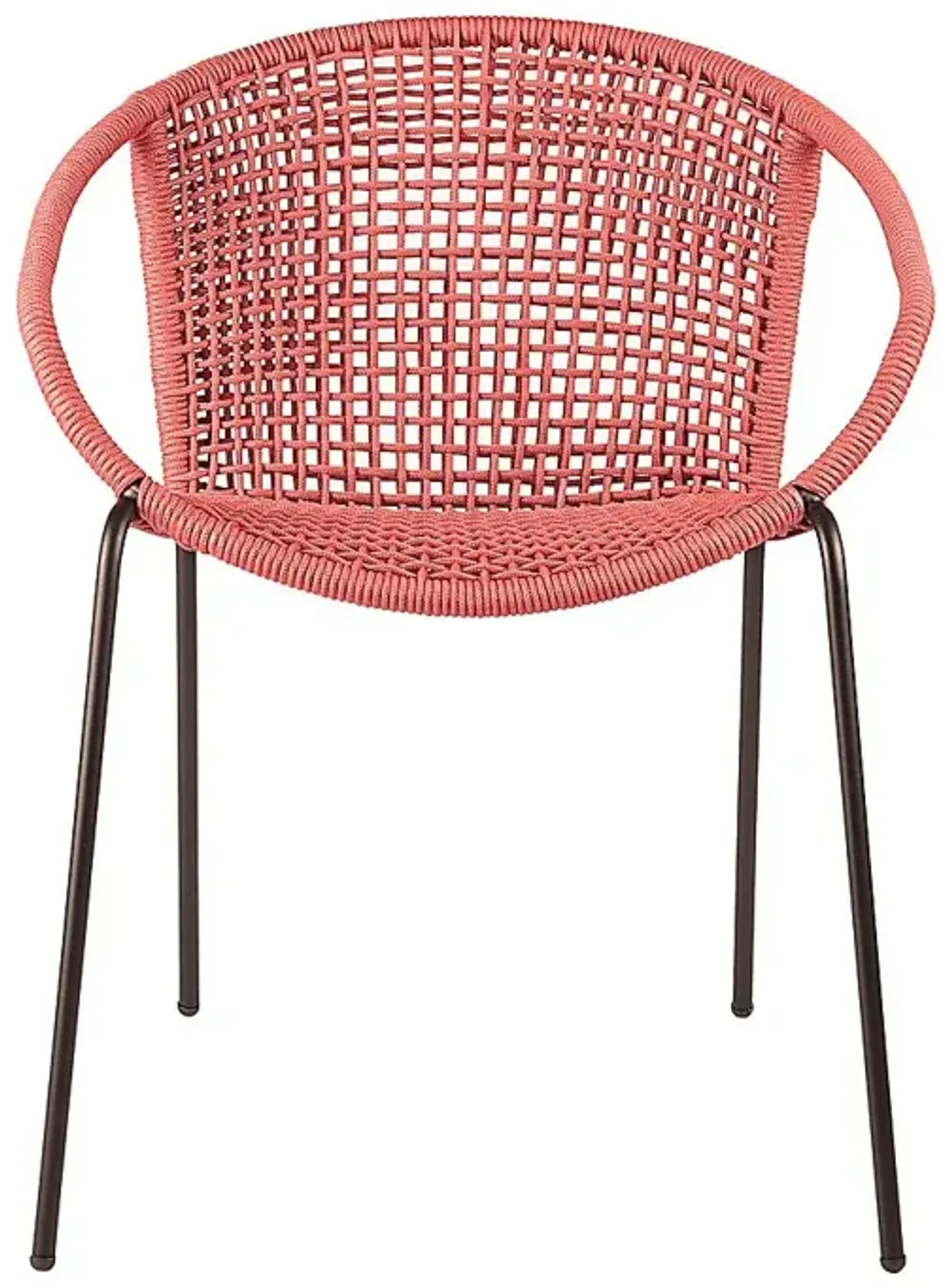 Terela Red Outdoor Arm Chair, Set of 2