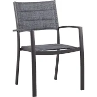 Ocean Tide Gray Outdoor Arm Chair