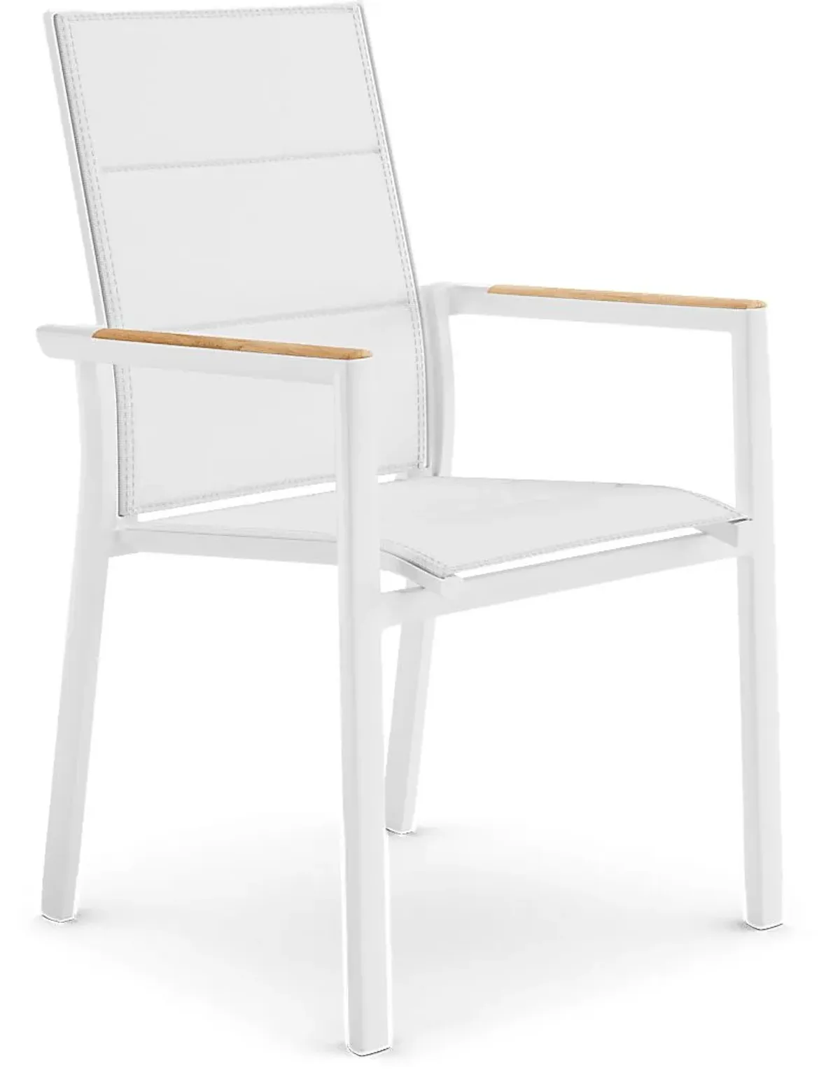 Solana White Outdoor Arm Chair
