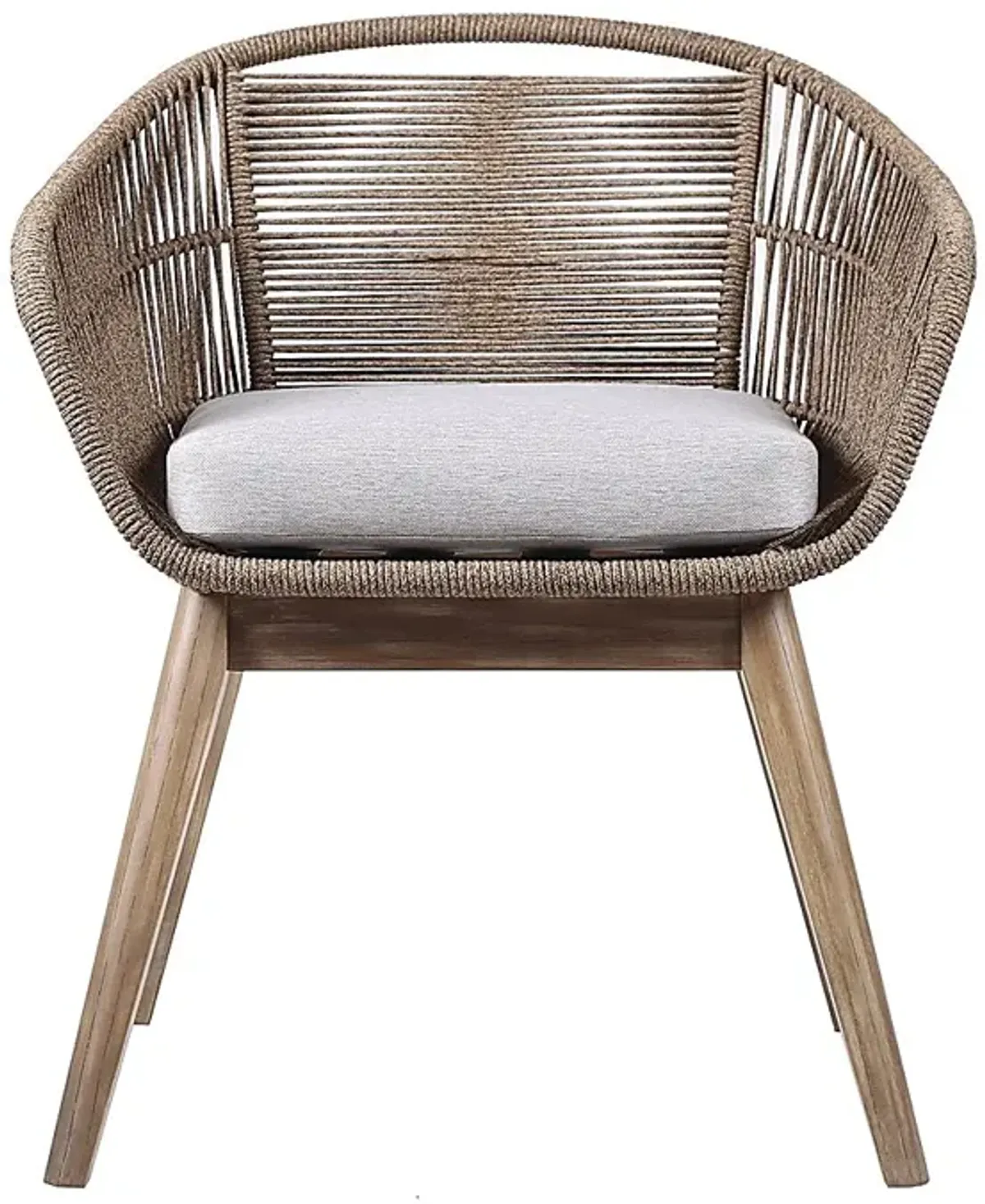 Hanella Gray Outdoor Arm Chair