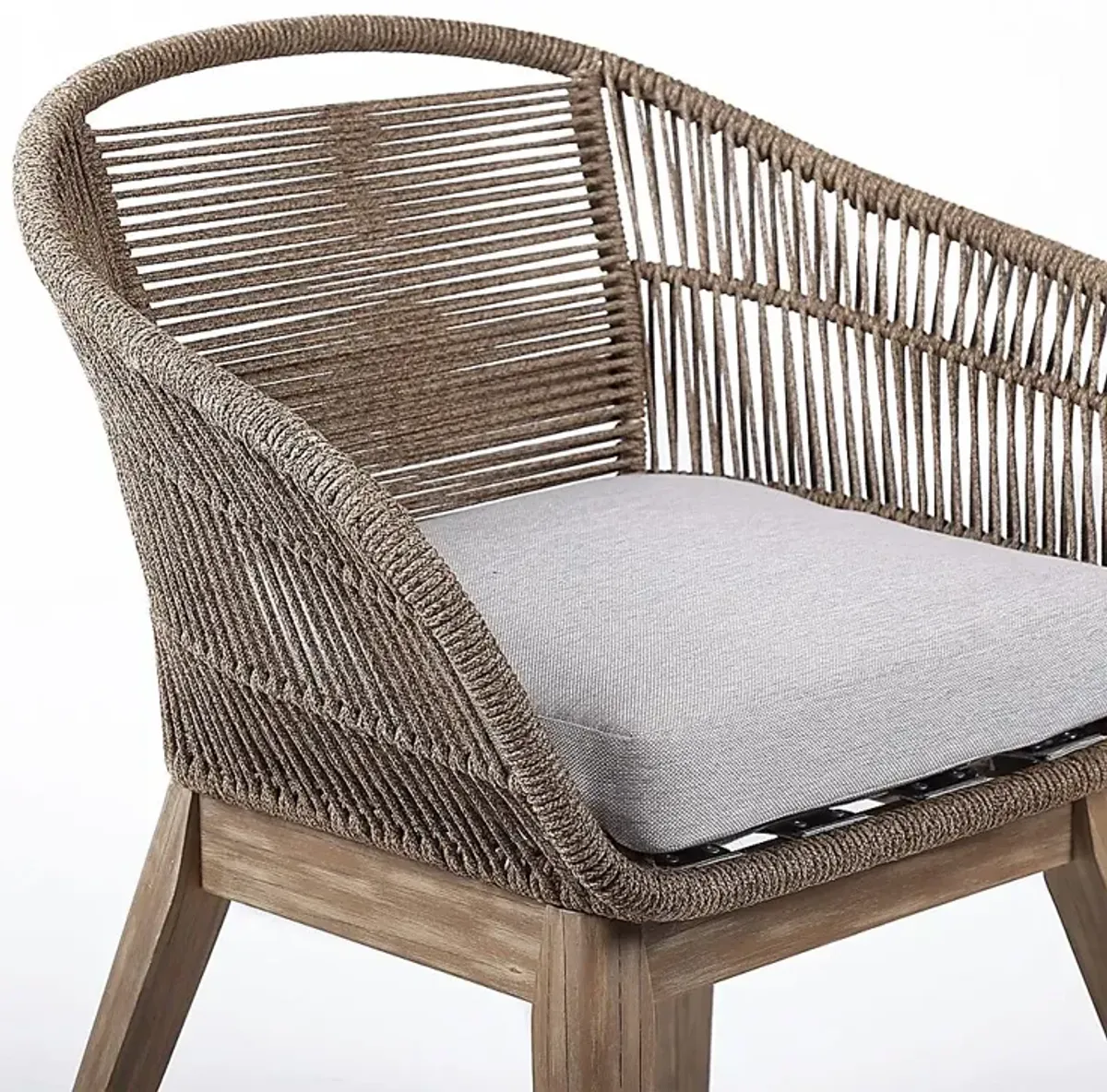 Hanella Gray Outdoor Arm Chair