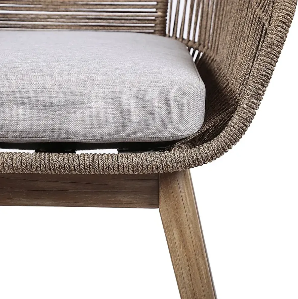 Hanella Gray Outdoor Arm Chair