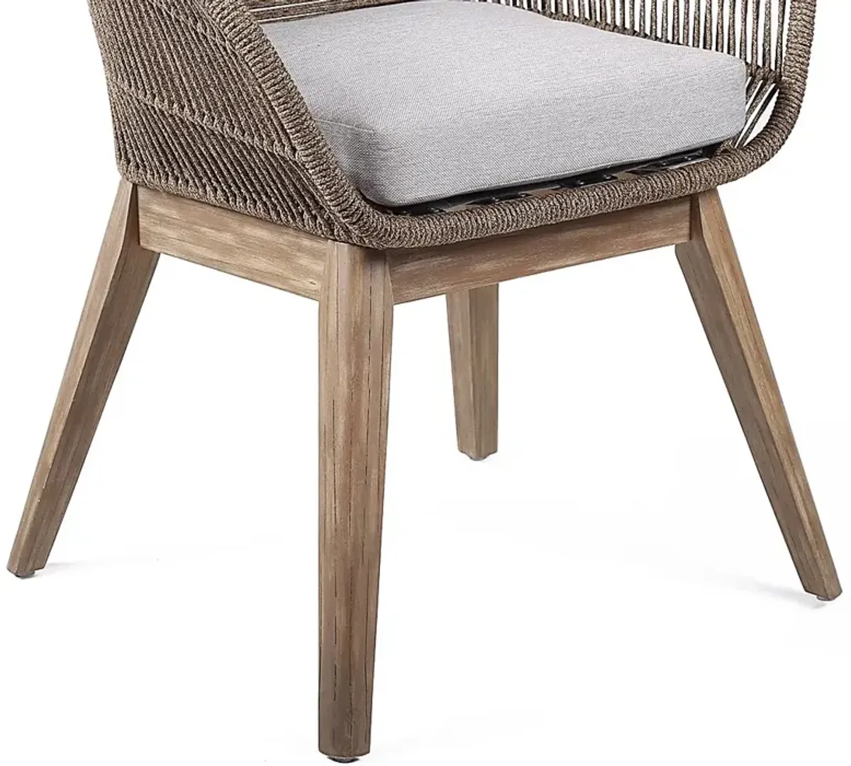 Hanella Gray Outdoor Arm Chair