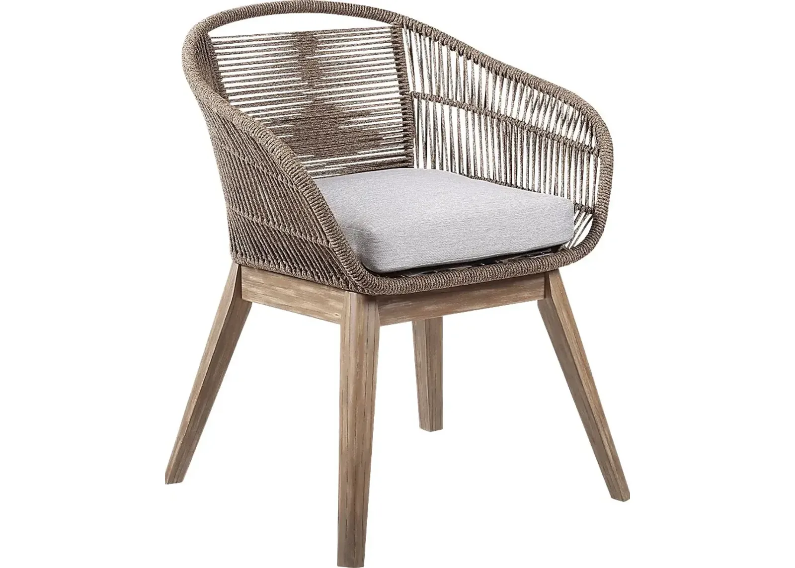 Hanella Gray Outdoor Arm Chair