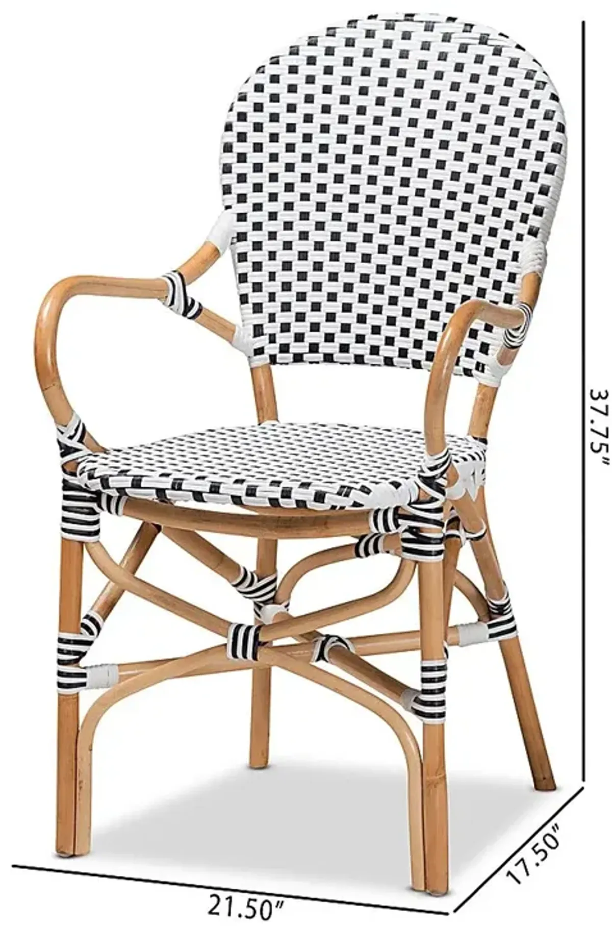 Outdoor Nalina Elle I Black Dining Chair, Set of 2