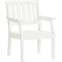 Eastlake White Outdoor Arm Chair