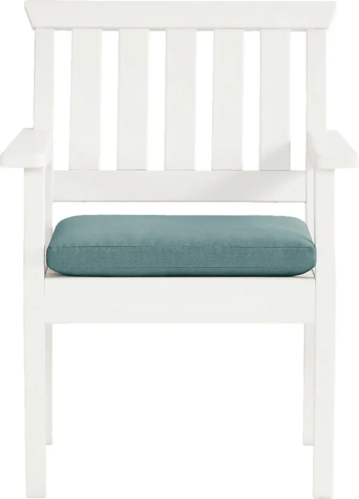 Eastlake White Outdoor Arm Chair with Breeze Cushion