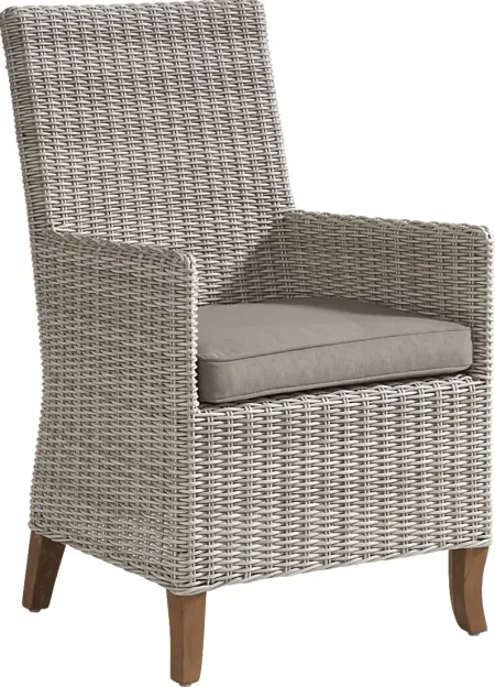 Patmos Gray Outdoor Arm Chair