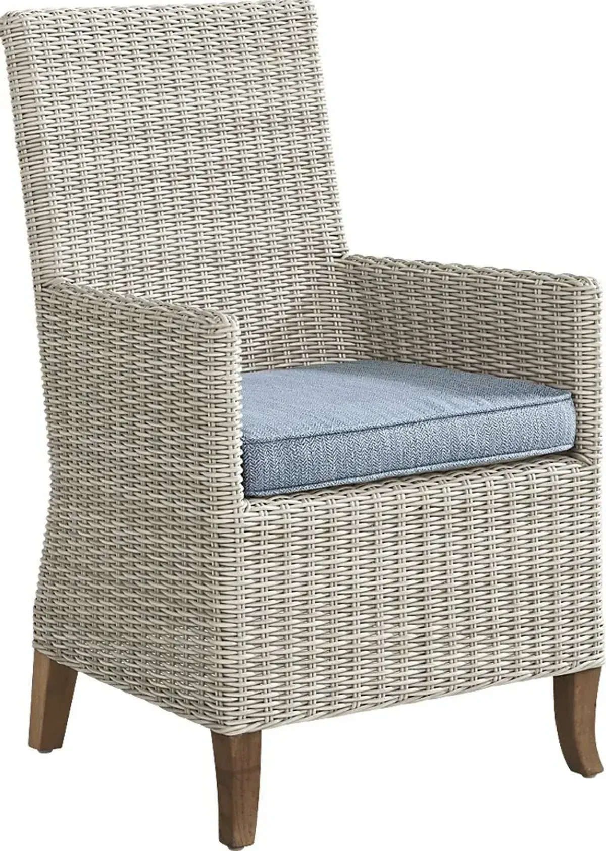 Patmos Gray Outdoor Arm Chair with Steel Cushions