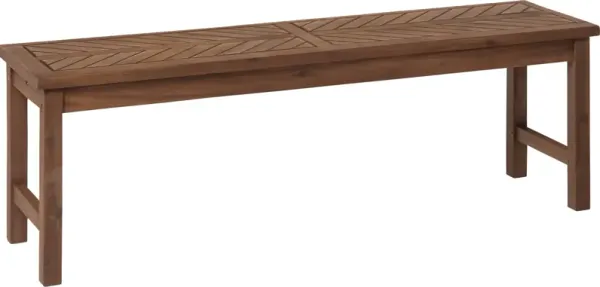 Lake Tana Dark Brown Outdoor Dining Bench