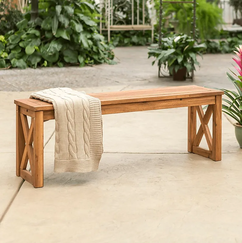 Briarwick Brown Outdoor Accent Bench