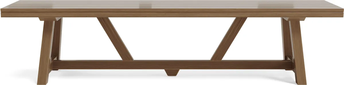 Patmos Tan 78 in. Outdoor Dining Bench