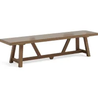 Patmos Tan 78 in. Outdoor Dining Bench