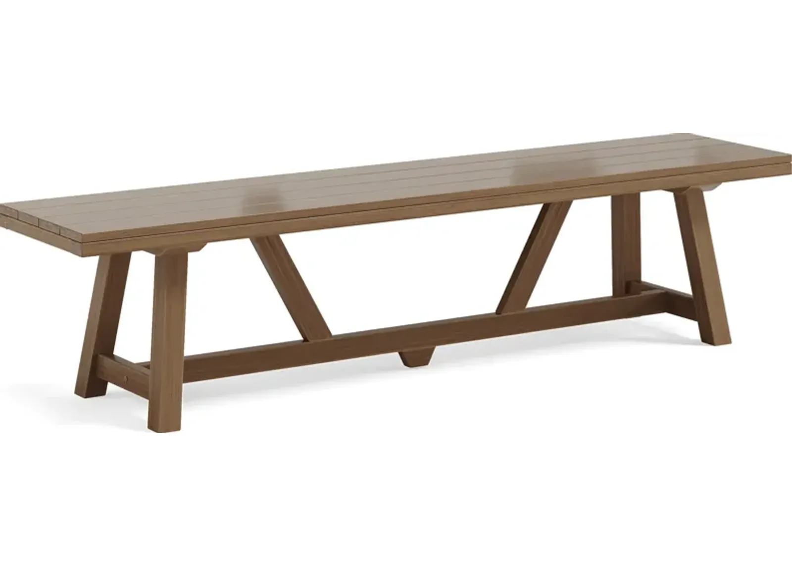 Patmos Tan 78 in. Outdoor Dining Bench