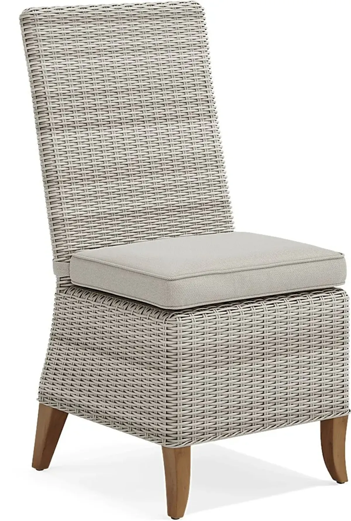 Patmos Tan 7 Pc 78 in. Rectangle Outdoor Dining Set With Linen Cushions