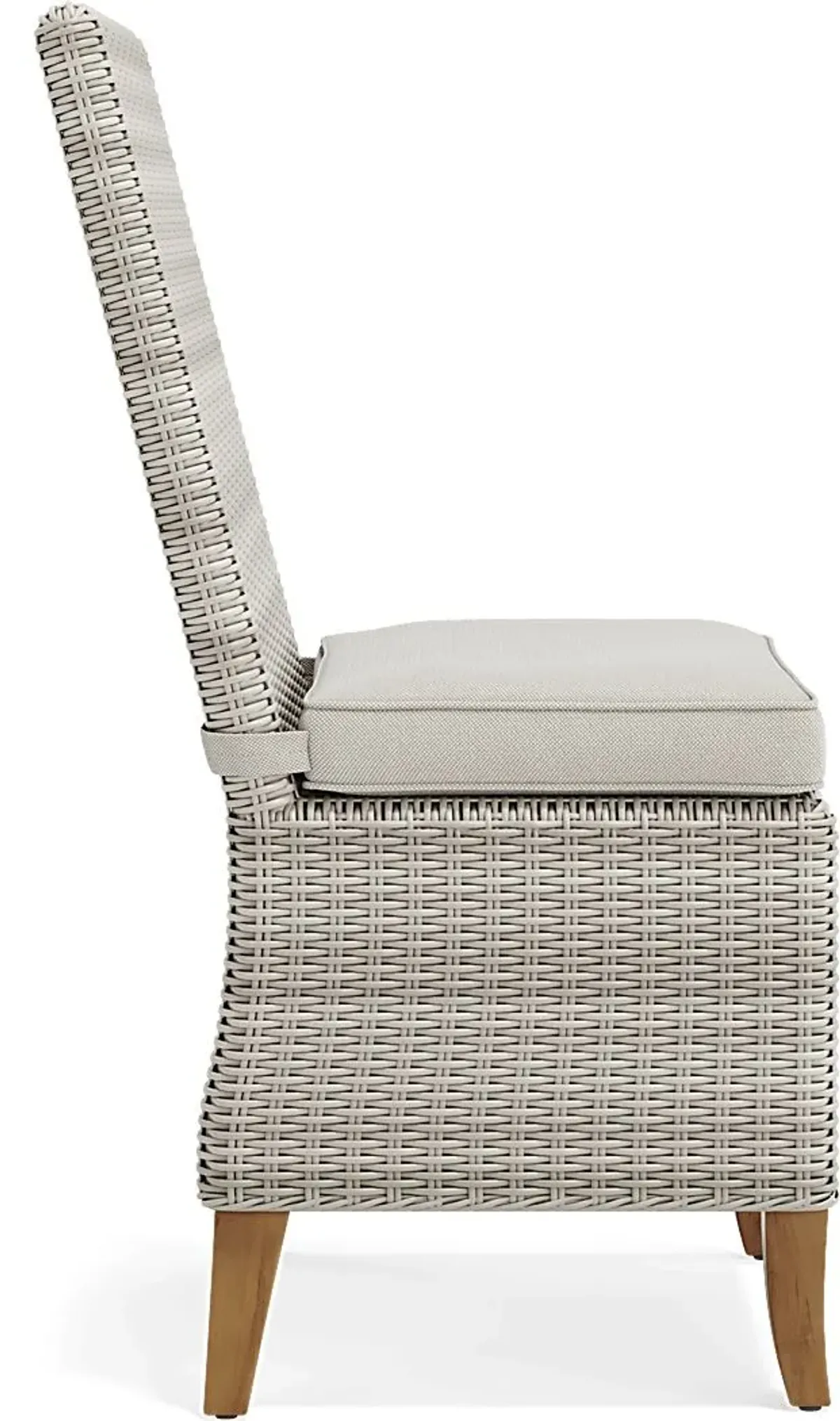 Patmos Tan 7 Pc 78 in. Rectangle Outdoor Dining Set With Linen Cushions