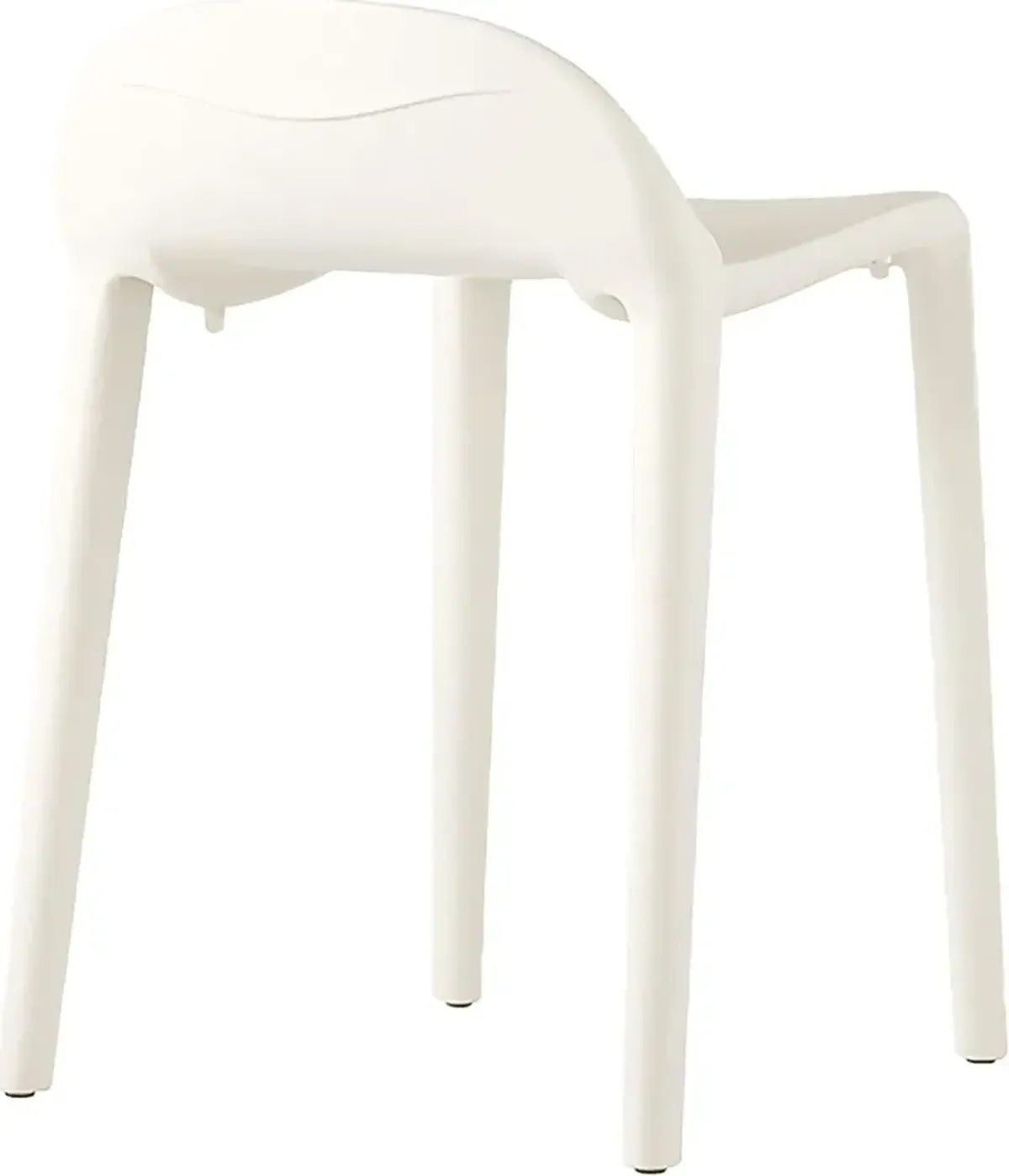 Outdoor Lulia White Stool, Set of 2