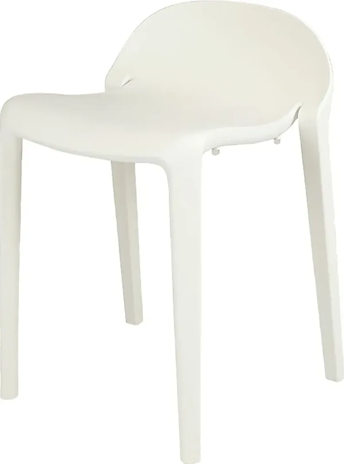 Outdoor Lulia White Stool, Set of 2