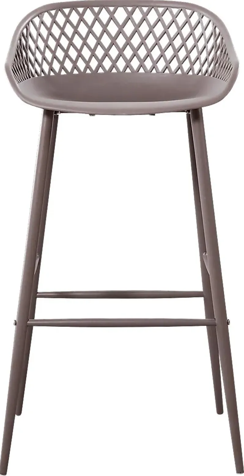 Belcross Gray Outdoor Barstool