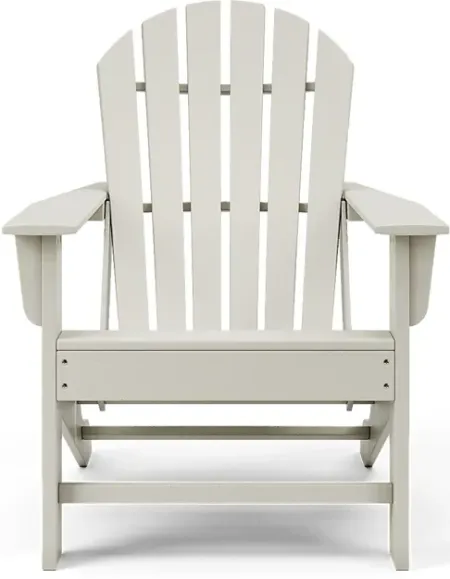 Addy White Outdoor Adirondack Chair, Set of 2