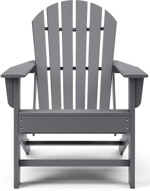 Addy Gray Outdoor Adirondack Chair, Set of 2