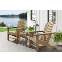 Addy Brown Outdoor Adirondack Chair, Set of 2