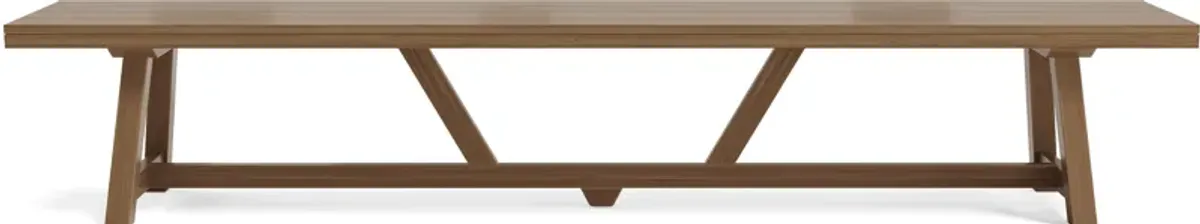 Patmos Tan 102 in. Outdoor Dining Bench