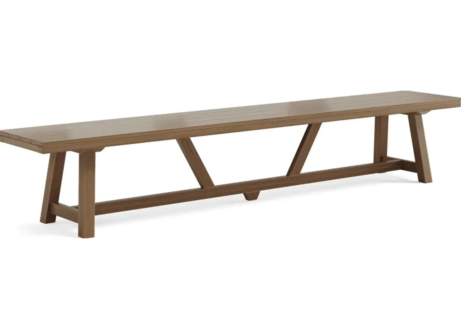 Patmos Tan 102 in. Outdoor Dining Bench