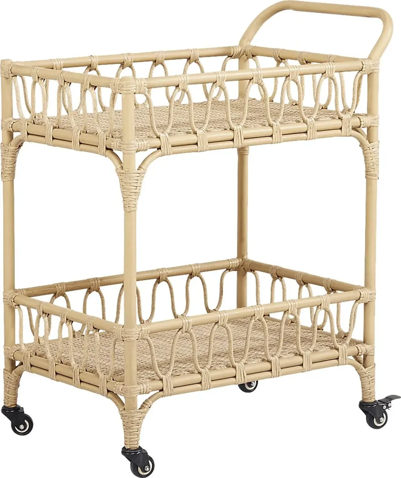 Catalina Natural Outdoor Bar Cart