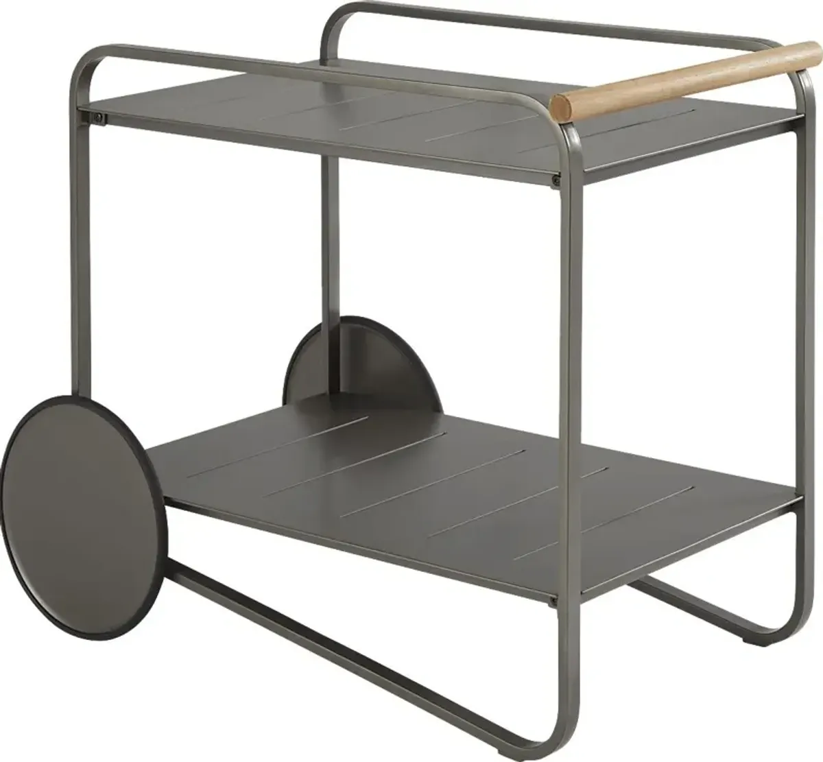 Ocean Tide Gray Outdoor Bar Cart