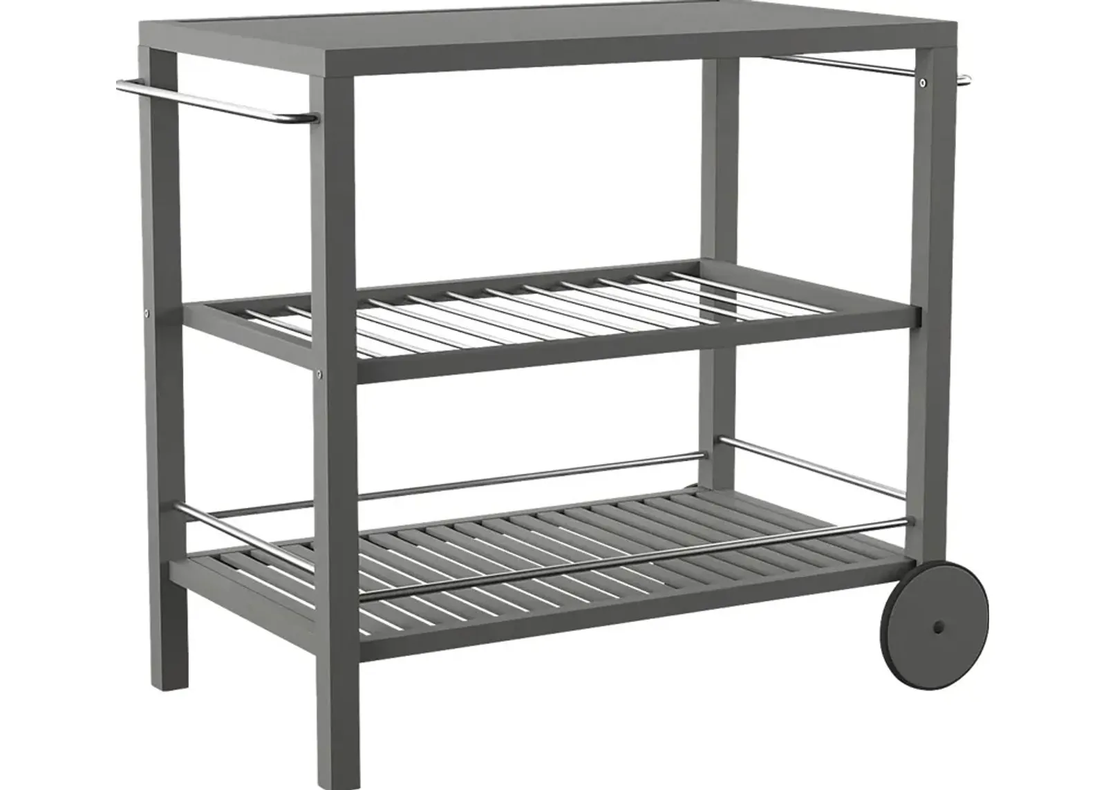 Bilmarsan Gray Outdoor Bar Cart