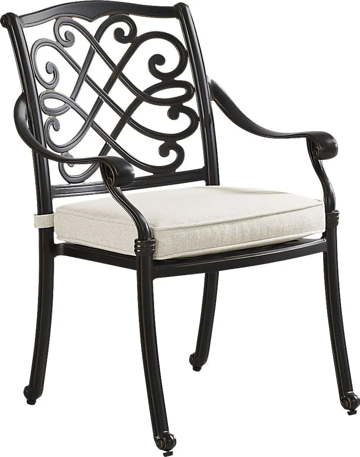 Carina Bronze 9 Pc 87-112 in. Rectangle Extension Outdoor Dining Set with Desert Cushions
