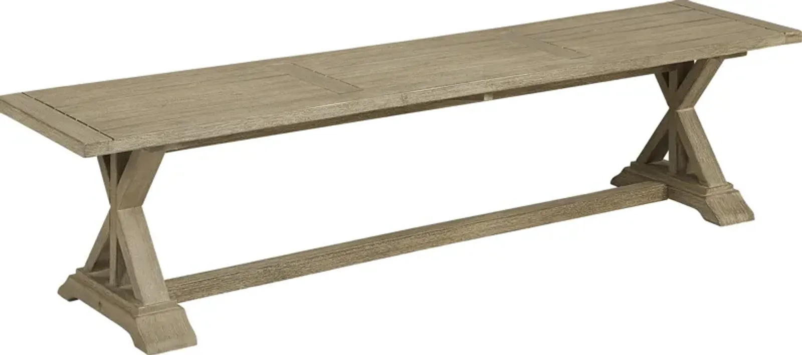 Siesta Key Light Wood Outdoor Dining Bench