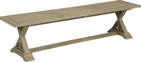 Siesta Key Light Wood Outdoor Dining Bench