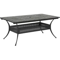 Lake Como Antique Bronze 72-102 in. Rectangle Outdoor Dining Table