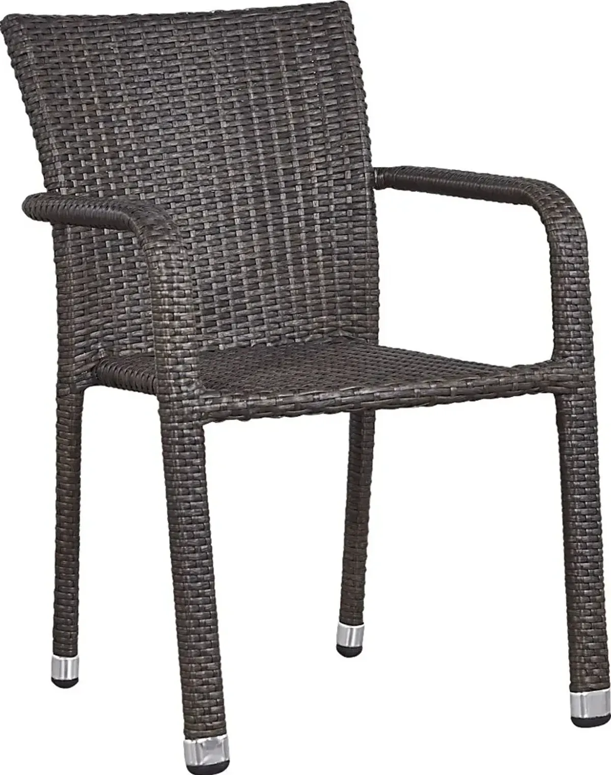 Bay Terrace Brown Wicker 3 Pc 28 in. Round Outdoor Dining Set