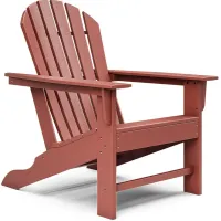 Addy Red Outdoor Adirondack Chair