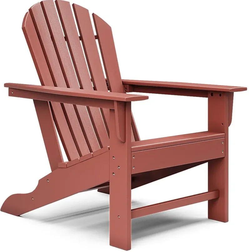 Addy Red Outdoor Adirondack Chair