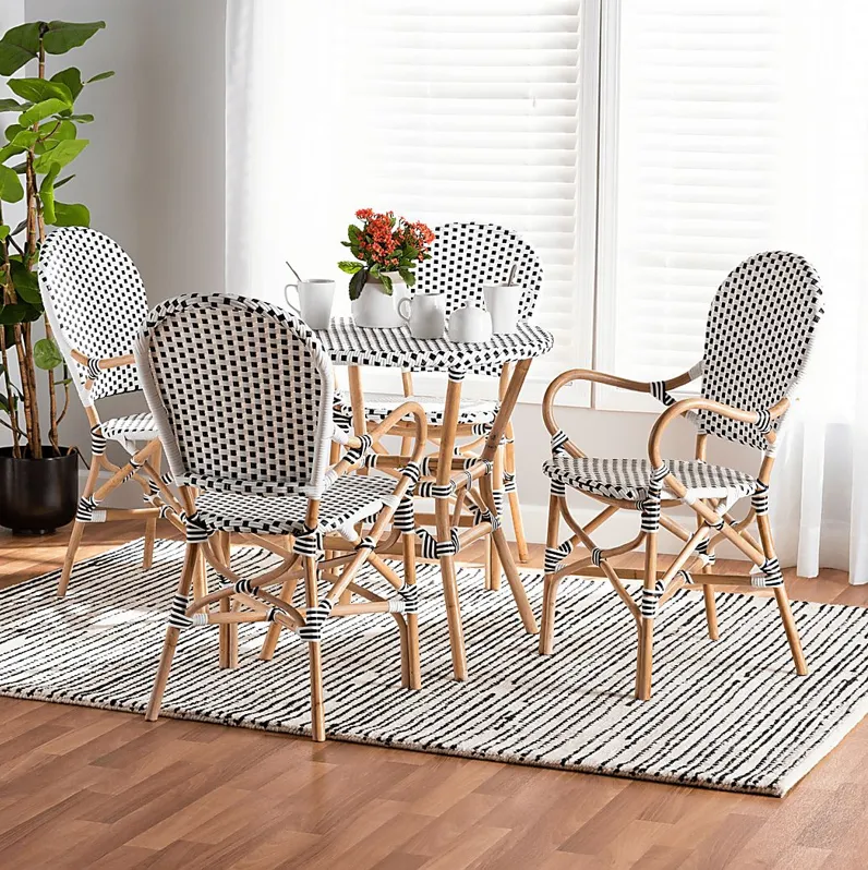 Outdoor Nalina Elle I Black 5 Pc Dining Set